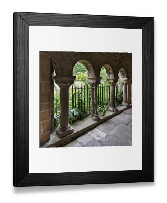 Framed Print : Columns, portico, Canterbury Cathedral