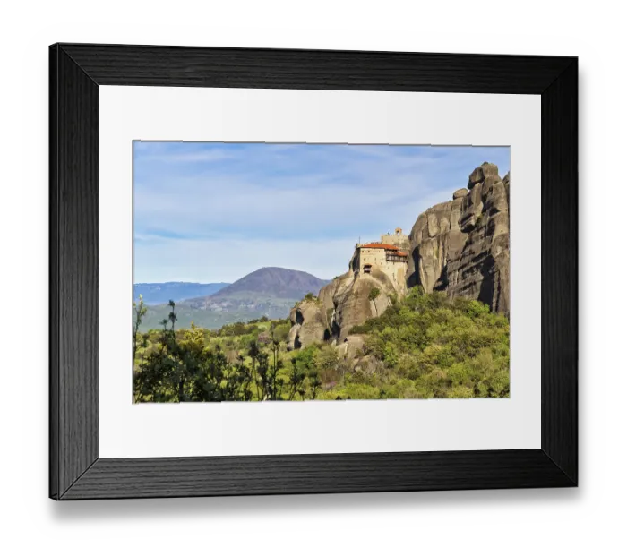 Framed Print : Orthodox Monastery of St Nikolaos Anapavsas