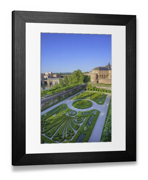 Framed Print : Palais de la Berbie with park, Albi