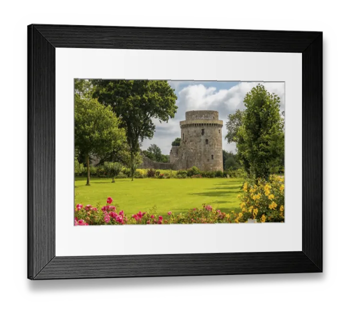 Framed Print : The castle of the Hunaudaye is a medieval fortress