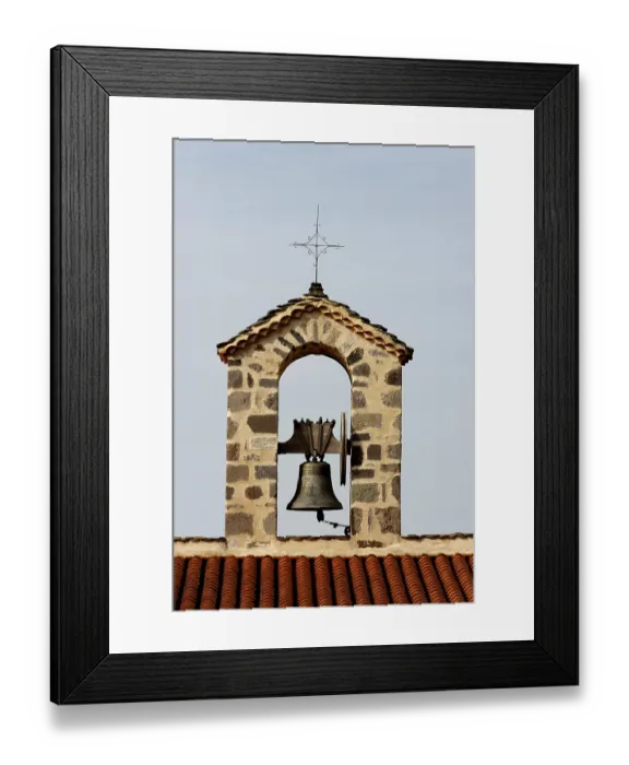 Framed Print : Bell tower of a village church Framed Print : Bell tower of a village church