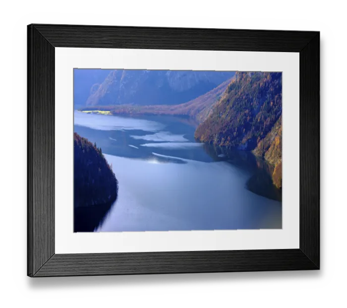 Framed Print : View of Konigssee in autumn
