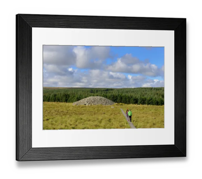 Framed Print : Historical excavation site with burial chambers