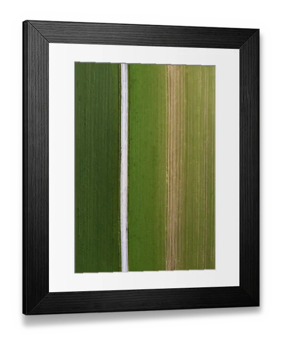 Framed Print : Drone shot, agricultural landscape Framed Print : Drone shot, agricultural landscape