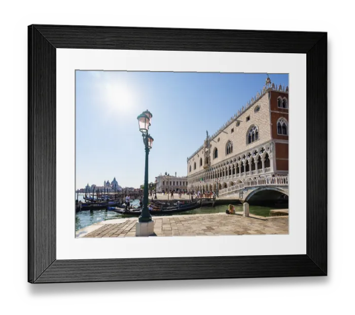 Framed Print : Piazzetta at the Doge's Palace Framed Print : Piazzetta at the Doge's Palace