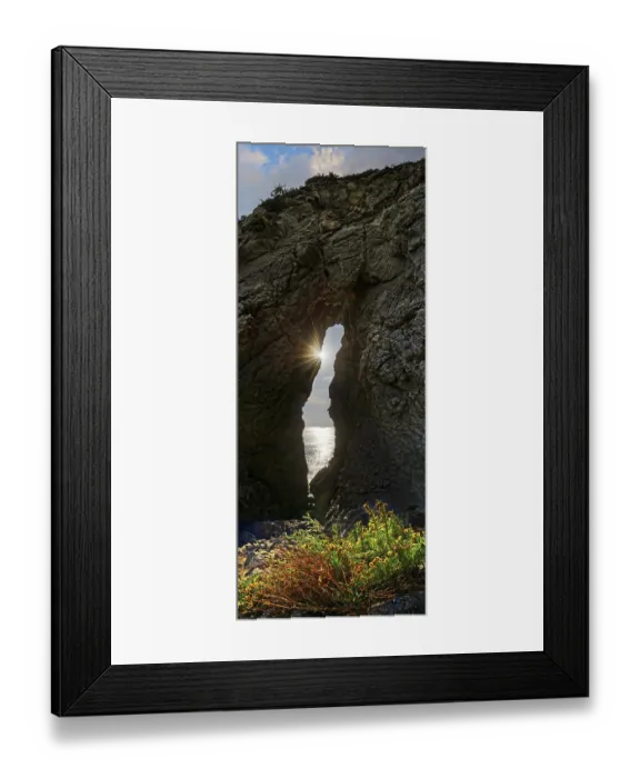 Framed Print : Rock arch of the Grotta Sibilla