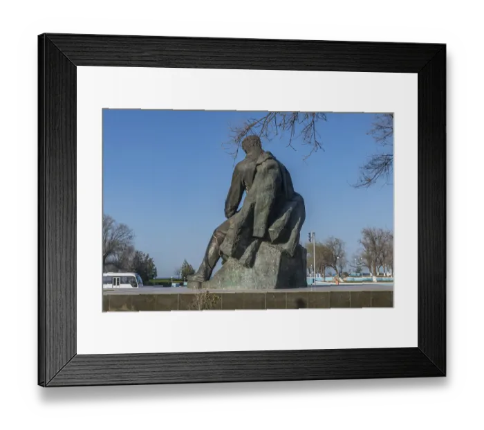 Framed Print : Shevchenko Monument, Aktau, Caspian sea Framed Print : Shevchenko Monument, Aktau, Caspian sea