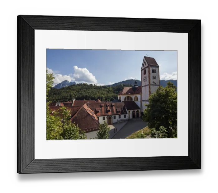 Framed Print : St. Mang Parish Church, Fussen