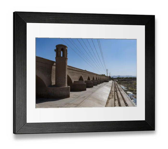 Framed Print : Pol-e Malan, a historical bridge Framed Print : Pol-e Malan, a historical bridge