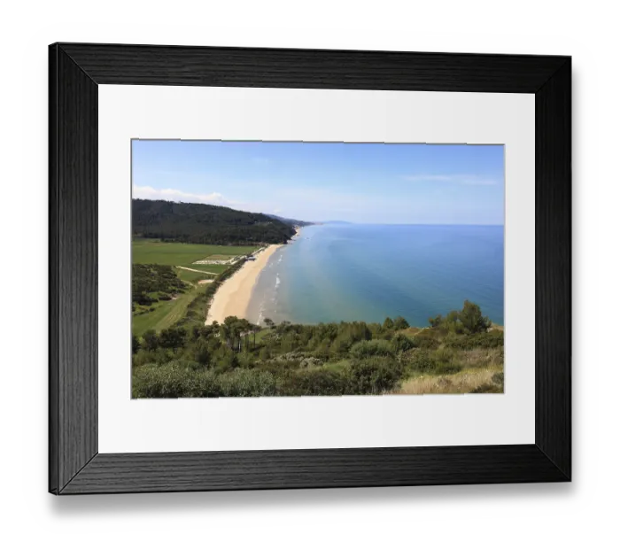 Framed Print : Beach section near Rodi Garganico Framed Print : Beach section near Rodi Garganico
