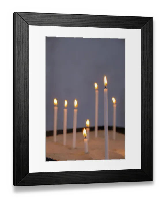 Framed Print : Candles, Collegiate Church of St Peter and Paul Framed Print : Candles, Collegiate Church of St Peter and Paul
