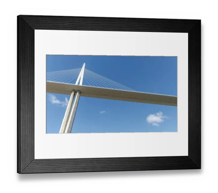 Framed Print : Millau viaduct, cable-stayed bridge over Tarn valley Framed Print : Millau viaduct, cable-stayed bridge over Tarn valley