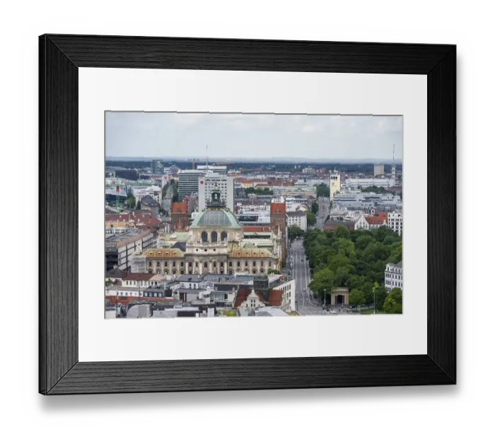 Framed Print : View over Munich, Palace of Justice at the Stachus Framed Print : View over Munich, Palace of Justice at the Stachus