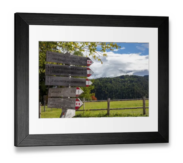 Framed Print : Hiking guide to alpine pastures and mountain hikes Framed Print : Hiking guide to alpine pastures and mountain hikes