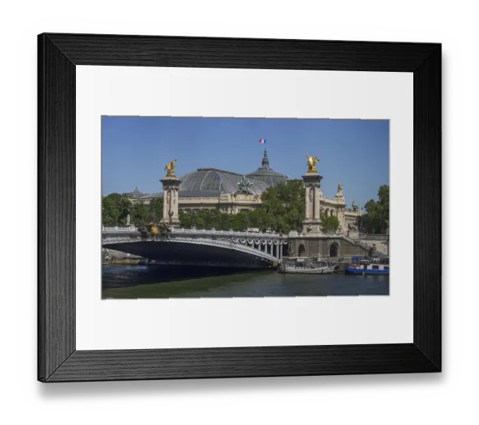 Framed Print : Paris Grand Palais and Pont Alexandre III over the Seine