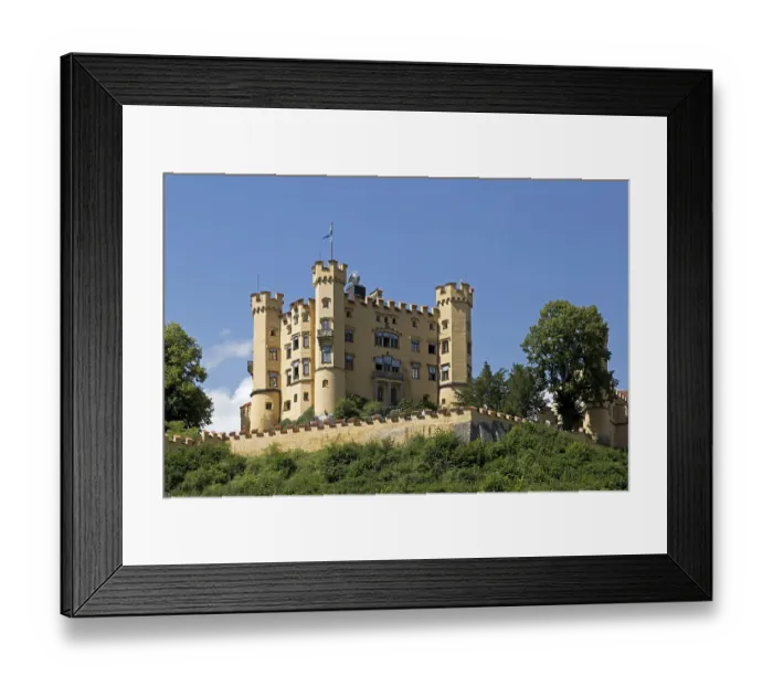 Framed Print : Castle Hohenschwangau, Hoheschwangau Framed Print : Castle Hohenschwangau, Hoheschwangau