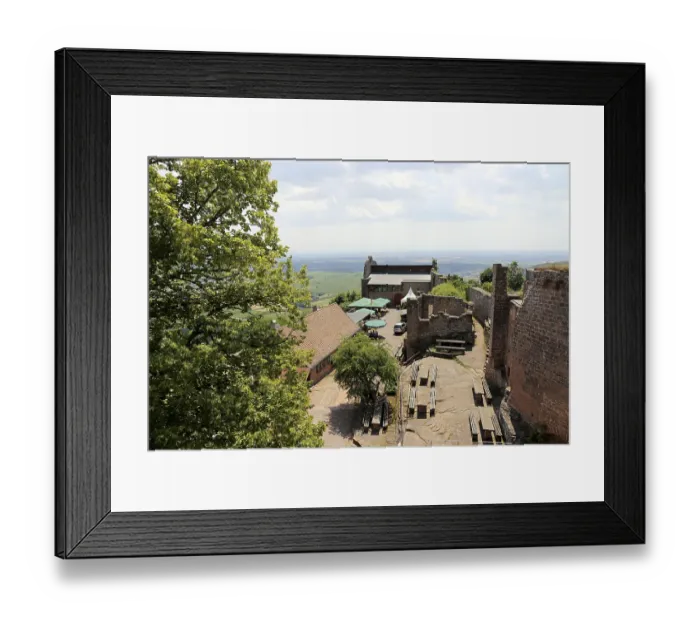 Framed Print : Madenburg Castle above Eschbach in summer Framed Print : Madenburg Castle above Eschbach in summer