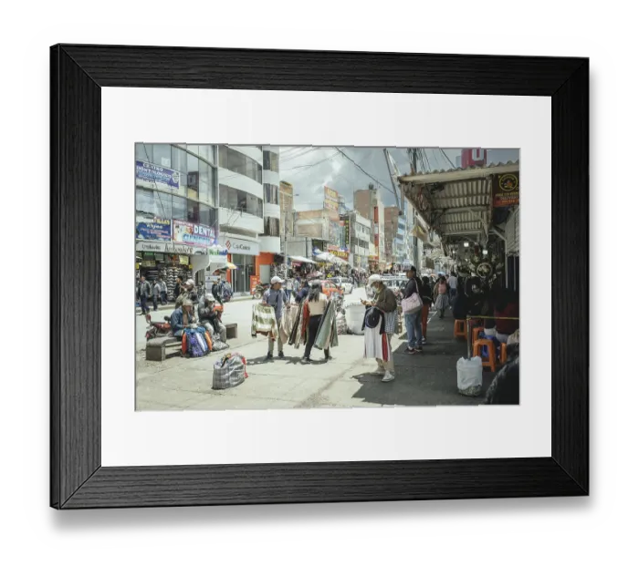 Framed Print : Ica Street, Huancayo, Peru Framed Print : Ica Street, Huancayo, Peru