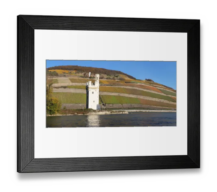 Framed Print : Mauseturm, Bingen, Upper Middle Rhine Valley