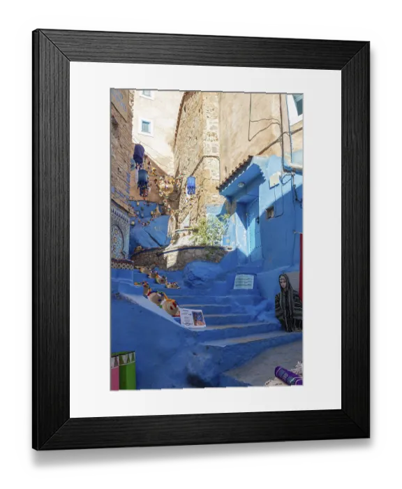 Framed Print : MAR, Chefchaouen, Medina Framed Print : MAR, Chefchaouen, Medina
