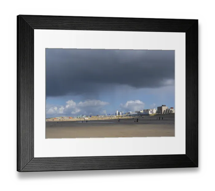 Framed Print : People on the beach in spring, Noordwijk aan Zee Framed Print : People on the beach in spring, Noordwijk aan Zee