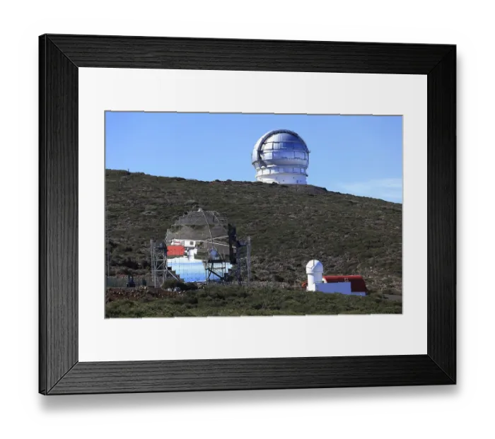 Framed Print : Roque de los Muchachos Observatory in the Caldera de Taburiente National Park