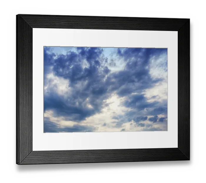 Framed Print : Evening sky with clouds before the storm