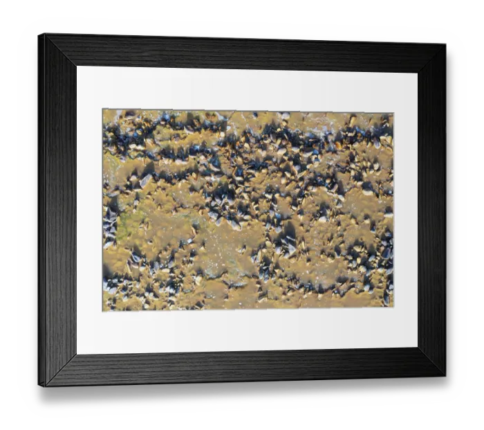 Framed Print : Pebbles in the Rio Tinto, Red river
