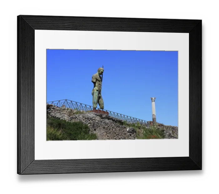 Framed Print : Statue of Daedalus (by Mitoraj)