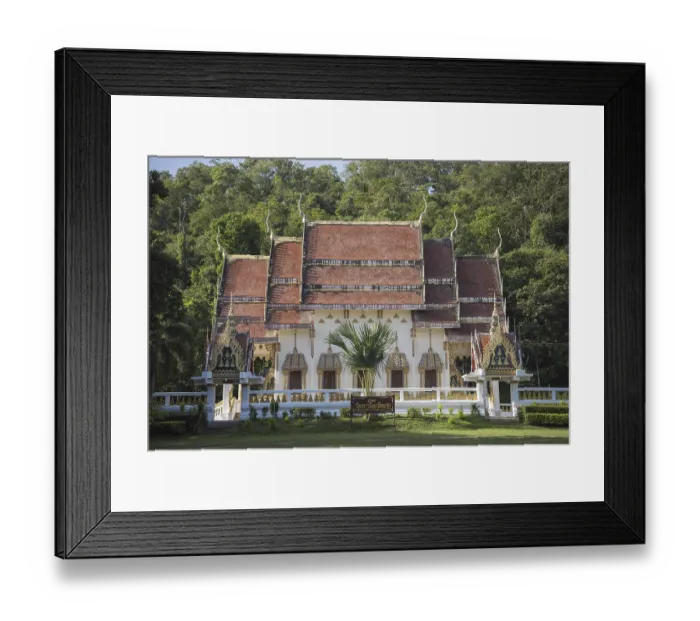 Framed Print : The Wat Khao Noi in the Province of Sa Kaeo in Thailand