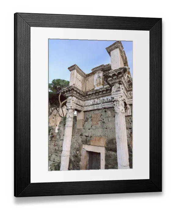 Framed Print : Panoramablick auf das Forum Romanum