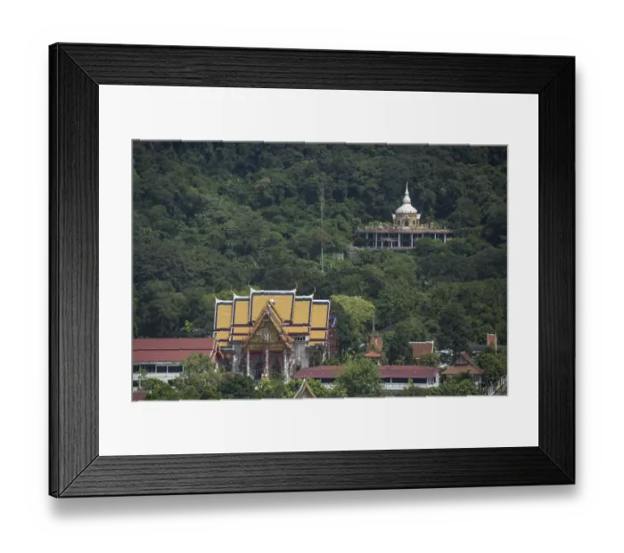 Framed Print : Phra Borommathat Chedi and Wat Wichit Sangkharam Framed Print : Phra Borommathat Chedi and Wat Wichit Sangkharam