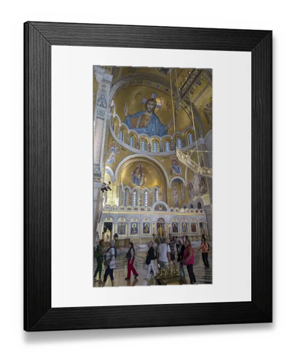 Framed Print : Serbia, Belgrade: interior view of the Church of Saint Sava
