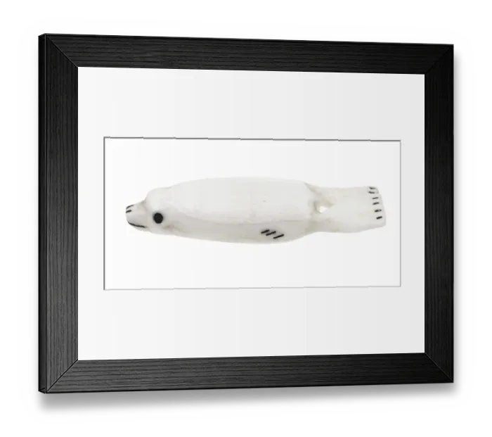 Framed Print : Traditional bone carving of the peoples of northern Russia (Chukchi)