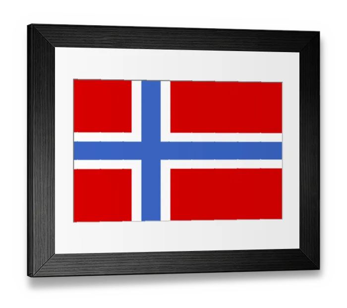 Framed Print : Flag of Norway