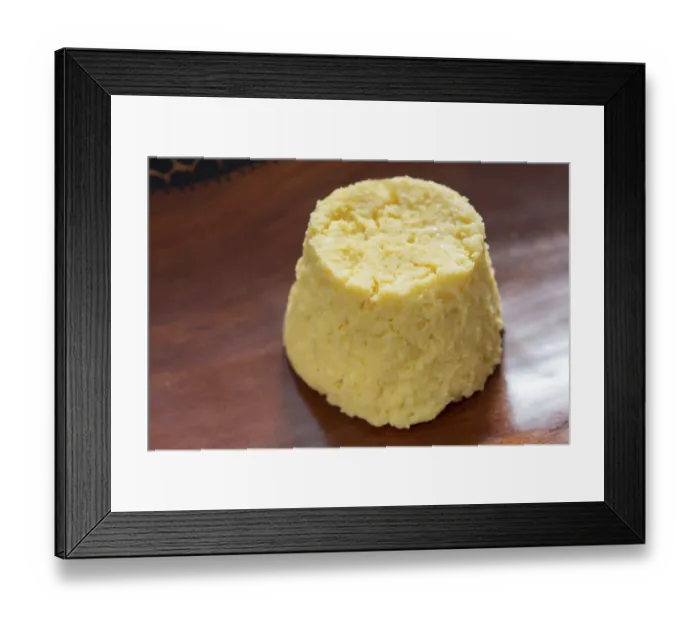 Framed Print : Ugali, Polenta, African cuisine, Tanzania