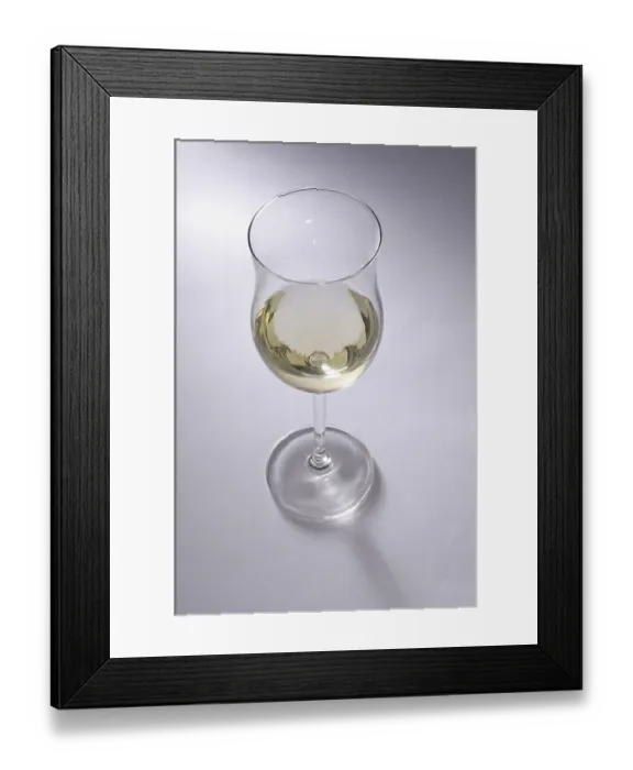 Framed Print : White wine, Riesling wine in a white wine glass Framed Print : White wine, Riesling wine in a white wine glass