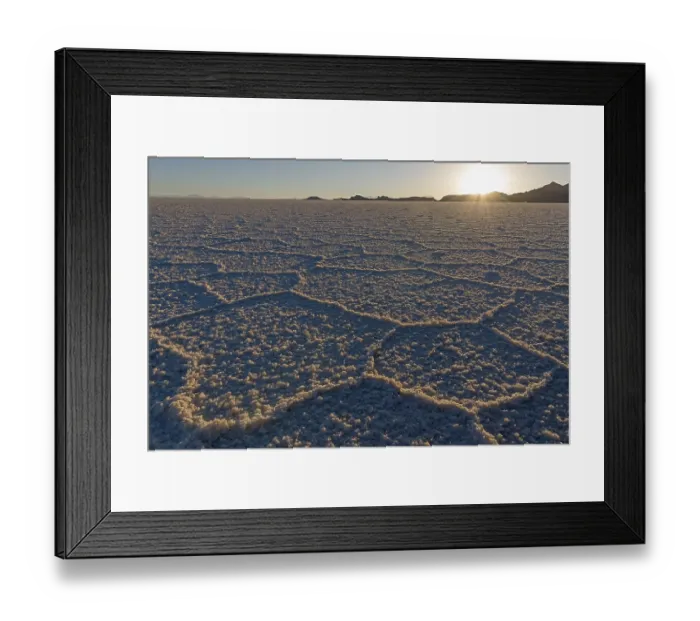Framed Print : Evening atmosphere with salt structure