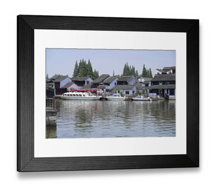 Framed Print : Excursion to Zhujiajiao water village