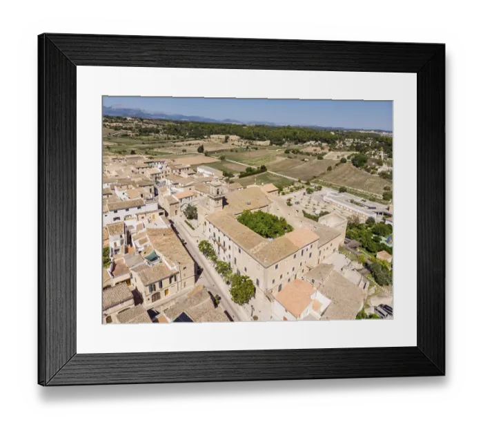 Framed Print : Parish Church of the Mare de Deu de Loreto and Dominican Convent