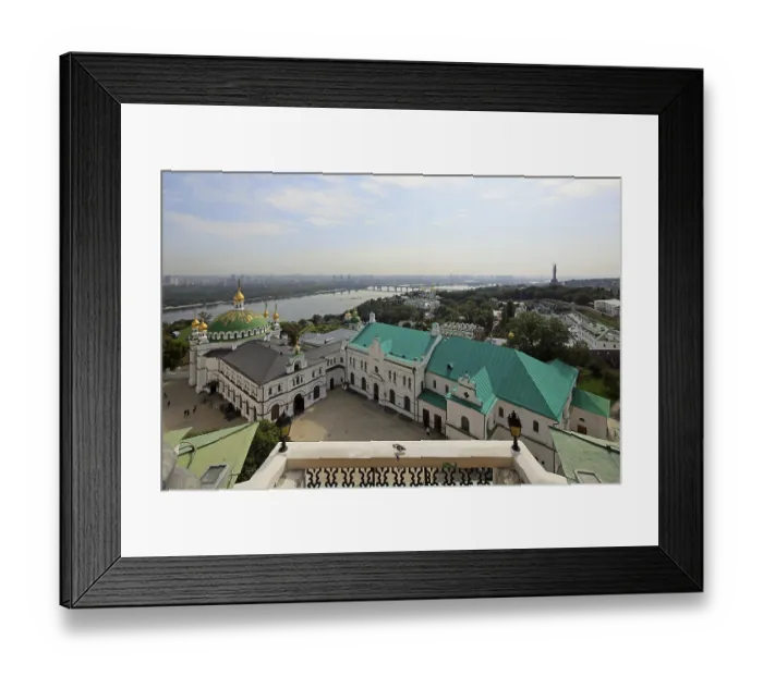 Framed Print : View of refectory, refectory church and Lower Lavra