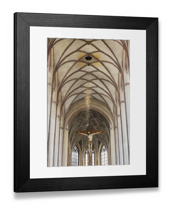 Framed Print : Rose petal rain from the Heiliggeistloch in the Abbey Basilica of St Framed Print : Rose petal rain from the Heiliggeistloch in the Abbey Basilica of St