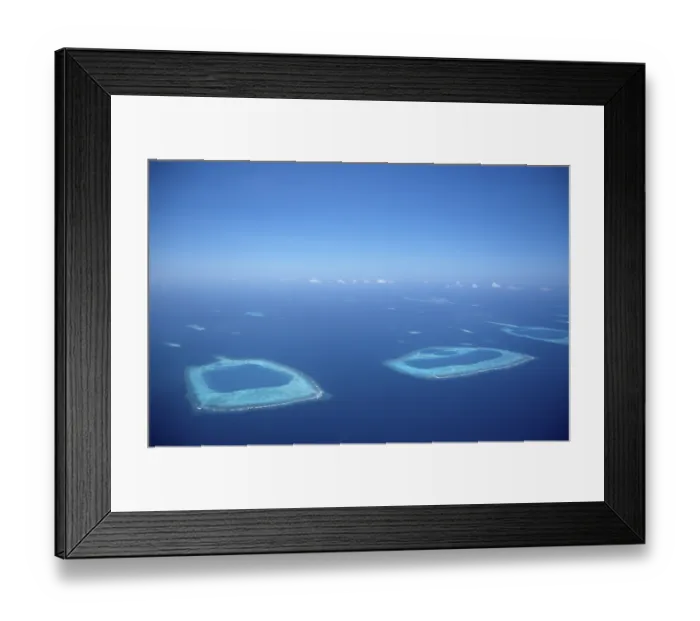 Framed Print : Maledivian Islands from the Air