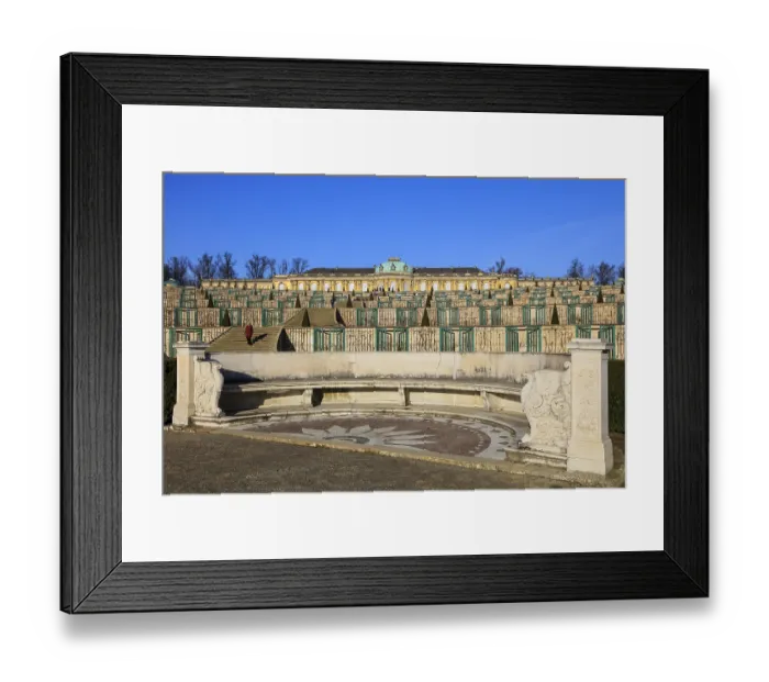 Framed Print : Sanssouci Palace, Unesco World Heritage Park Sanssouci Framed Print : Sanssouci Palace, Unesco World Heritage Park Sanssouci