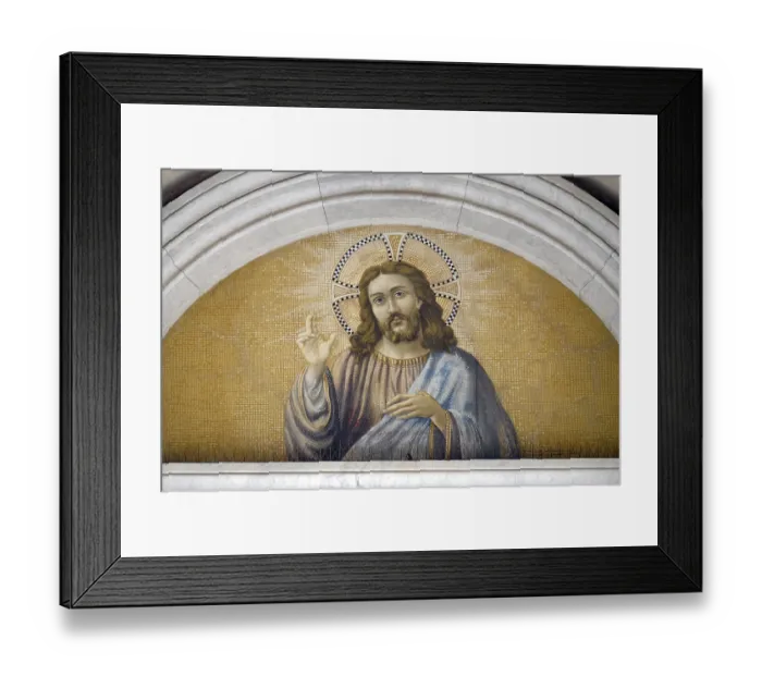 Framed Print : The icon with the image of Jesus Christ on a gold background in the basilica of Saint Paul Outside the Walls Framed Print : The icon with the image of Jesus Christ on a gold background in the basilica of Saint Paul Outside the Walls