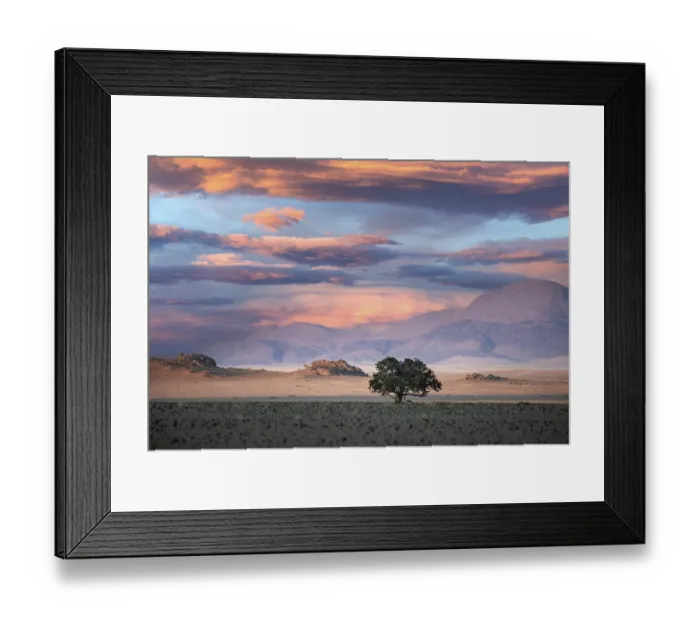 Framed Print : Desert landscape in Iona National Park