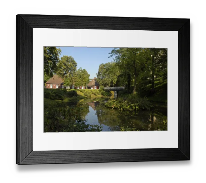 Framed Print : Castle gardens, castle Rheda, Rheda Framed Print : Castle gardens, castle Rheda, Rheda