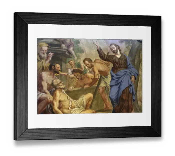 Framed Print : Jesus Miracles - Raising Lazarus Framed Print : Jesus Miracles - Raising Lazarus
