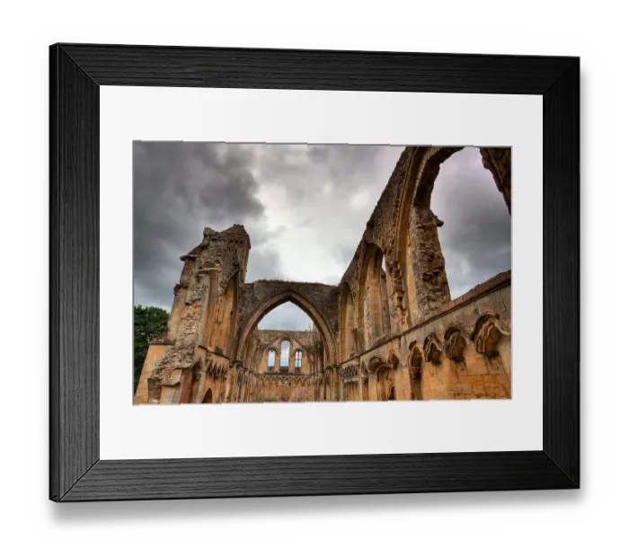Framed Print : Glastonbury Abbey - famous abbey in Great Britain