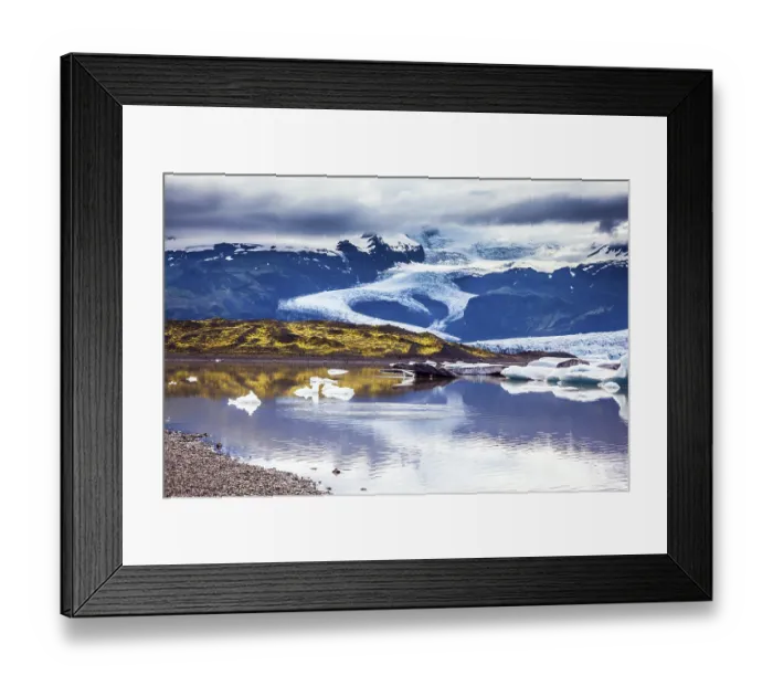 Framed Print : The colossal glacier Vatnajokull is melting at the edges Framed Print : The colossal glacier Vatnajokull is melting at the edges